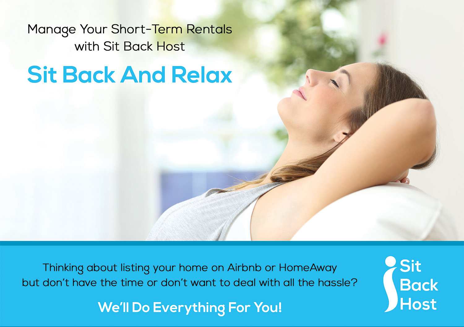 Flyer Design by Akshar Shailesh for Sit Back Host | Design #11309082