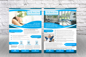 Half-Page Flyer for Sit Back Host Company | Design de Flyer par Ena