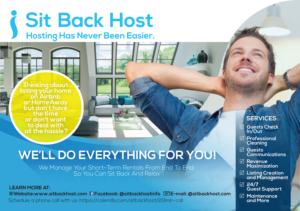 Flyer Design by janiceg for Sit Back Host | Design: #11319762