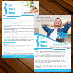 Flyer Design by Vimal Teja for Sit Back Host | Design: #11329216