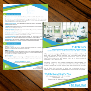 Flyer Design by Vimal Teja for Sit Back Host | Design: #11329225