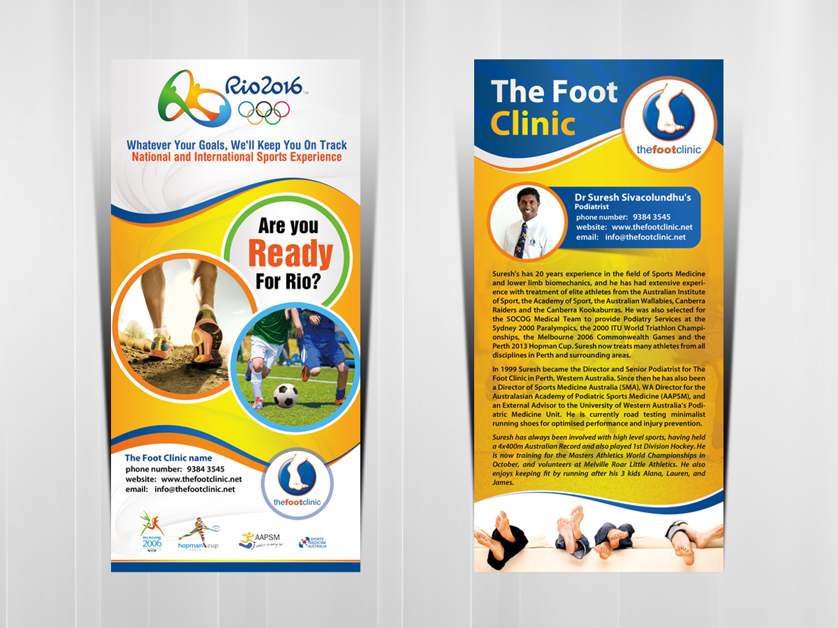 Flyer Design by debdesign for The Foot Clinic | Design #11547045
