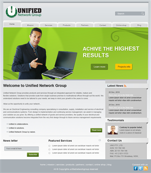 Web Design by pb for this project | Design: #496370
