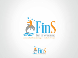 Logo-Design von nikkiblue für Fins Swim Schools | Design: #11335933