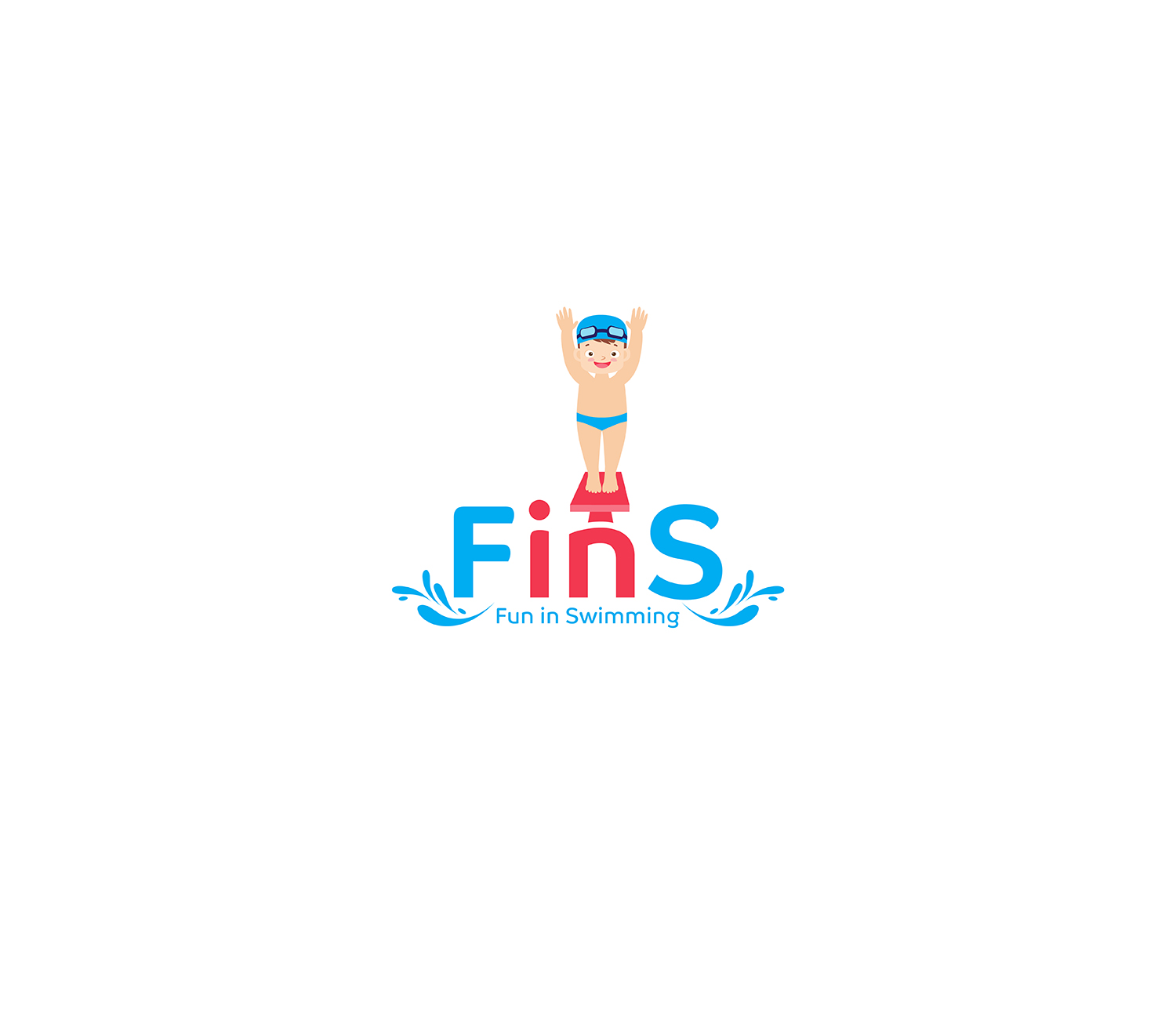 Logo-Design von RoundYellow für Fins Swim Schools | Design #11304780