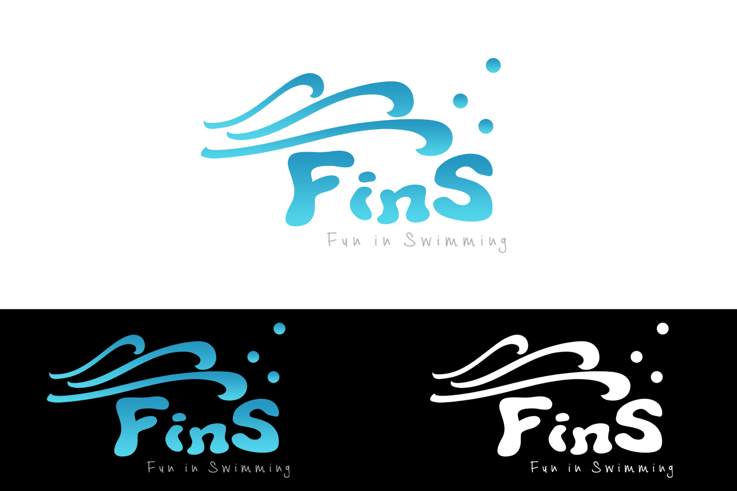 Logo Design by Jan Grey for Fins Swim Schools | Design #11296992
