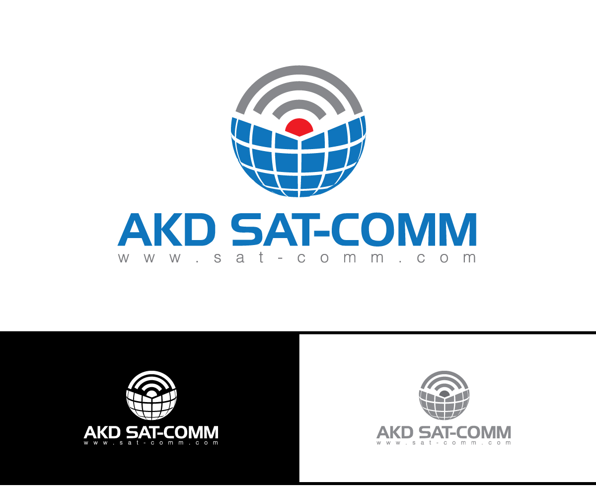 Diseño de Logo por e-graphics para AKD Sat-Comm | Diseño #11333363