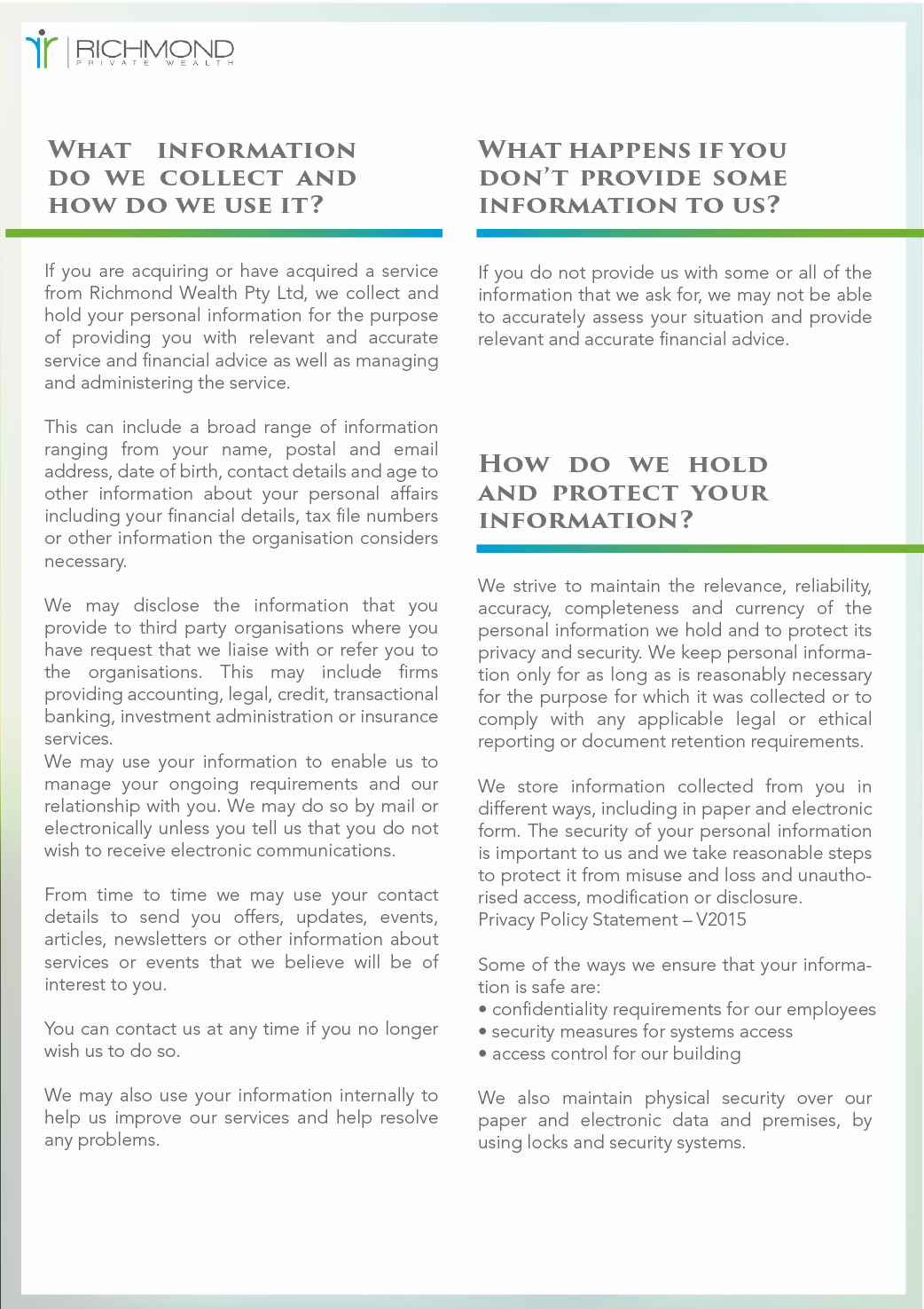 Print Design by sandraj for Richmond Wealth | Design #11399367