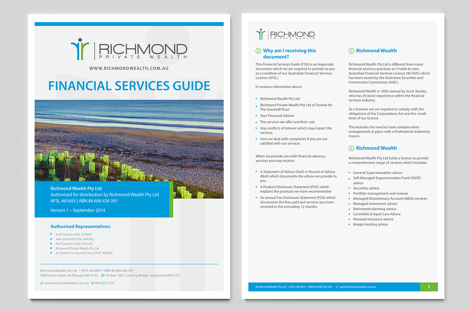 Print Design by HelliumworkStudio for Richmond Wealth | Design #11523235