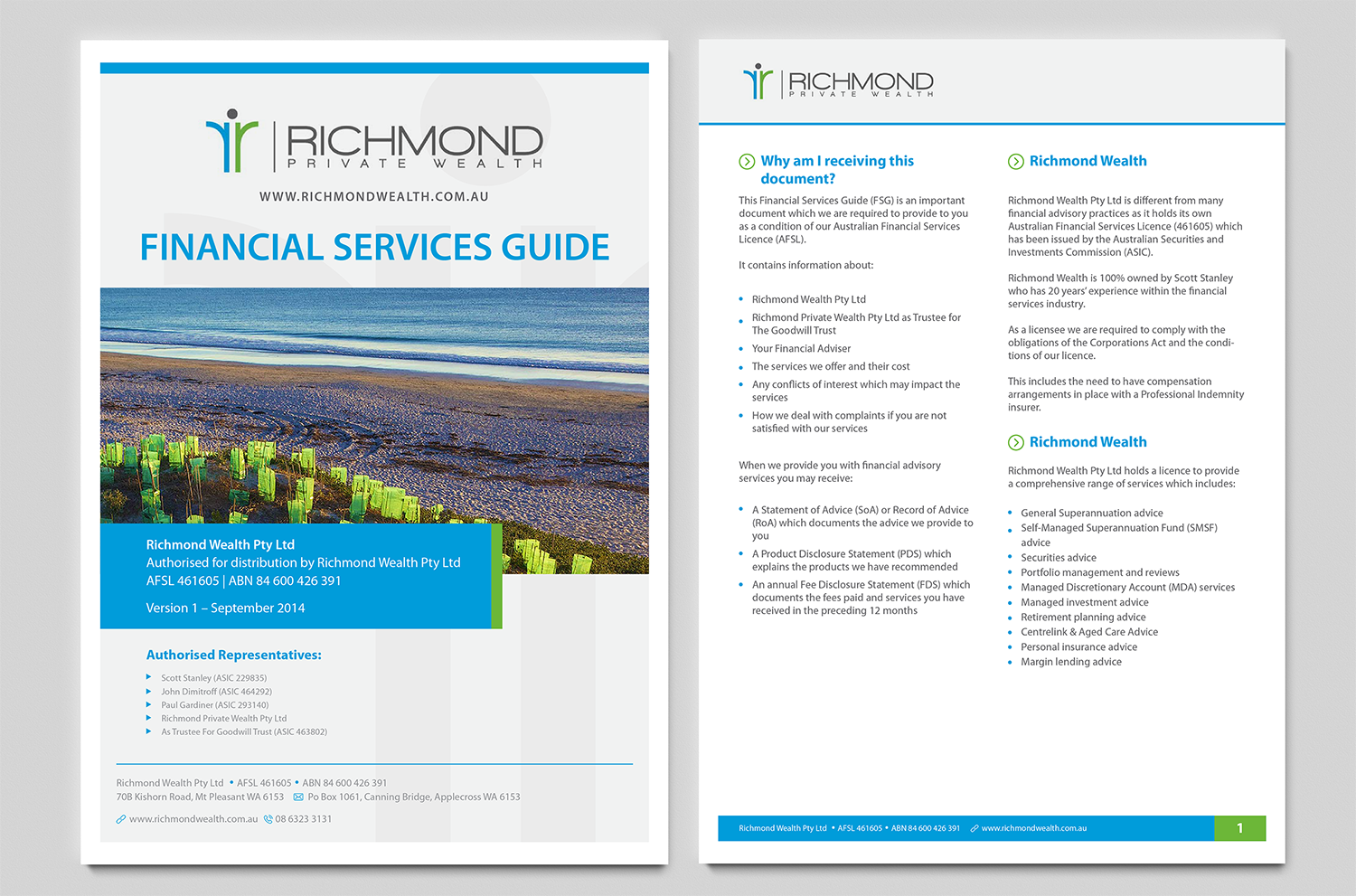 Print Design by HelliumworkStudio for Richmond Wealth | Design #11534321
