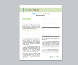 Print Design by EA Designs for Richmond Wealth | Design: #11422109
