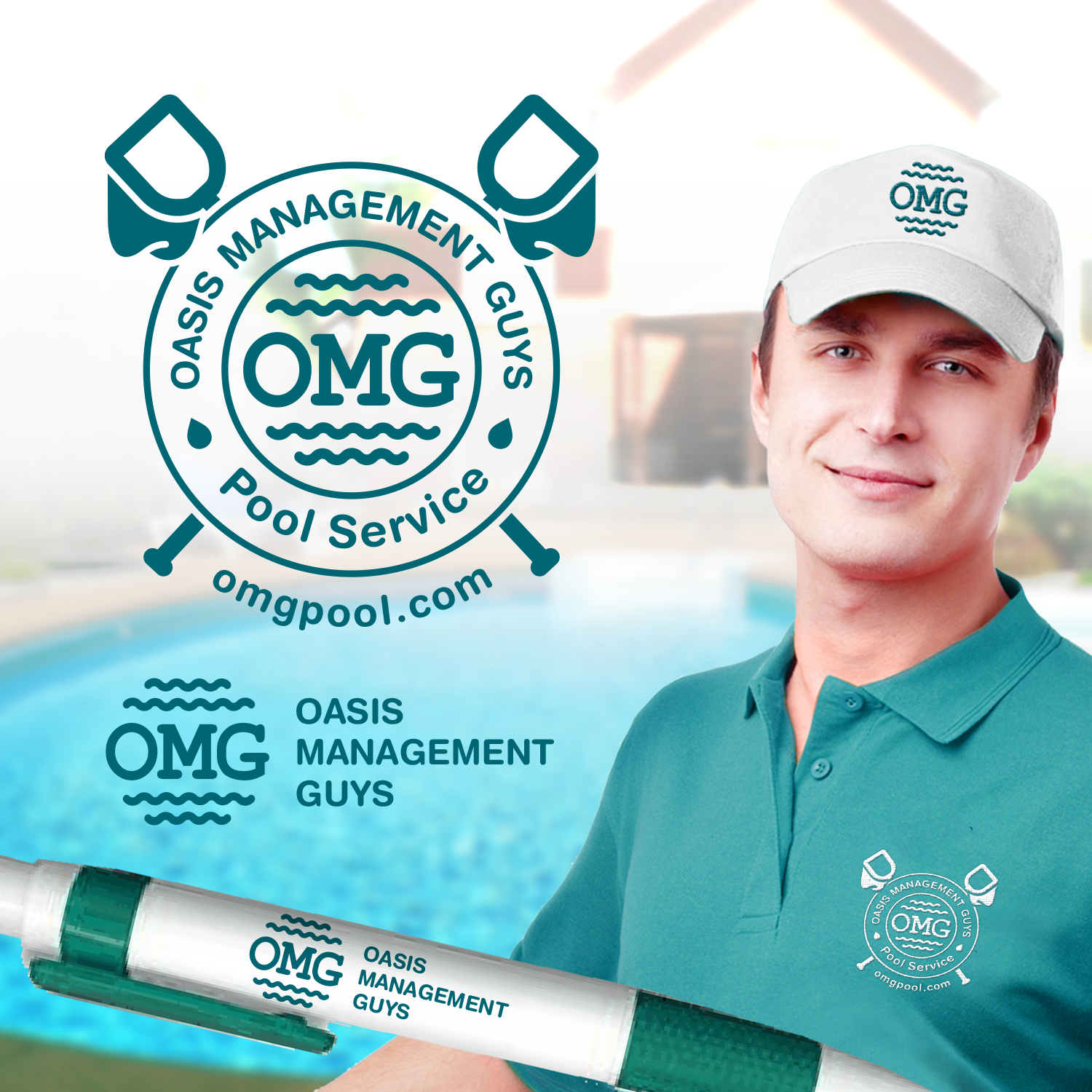 Logo Design by Mesa Agency for OMG Pool | Design #11321577