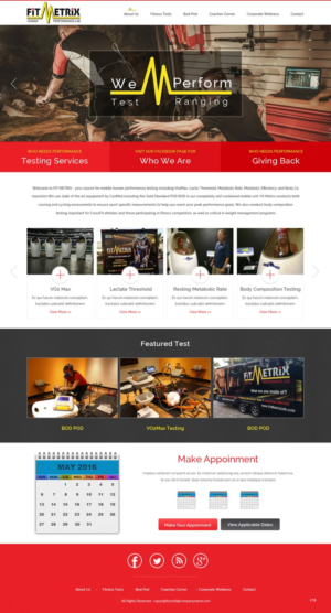 Web Design by pb for Fit Metrix Lab, Inc | Design: #11310154