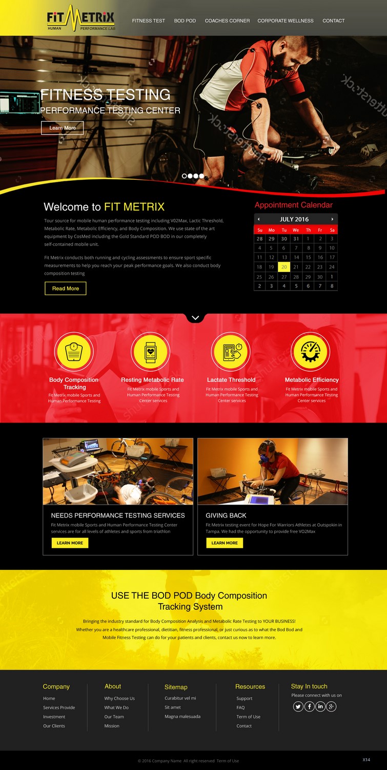Web-Design von pb für Fit Metrix Lab, Inc | Design #11310155