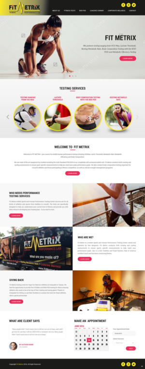 Web Design by pb for Fit Metrix Lab, Inc | Design: #11310157