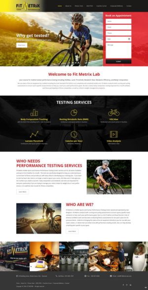 Web Design by pb for Fit Metrix Lab, Inc | Design: #11310158