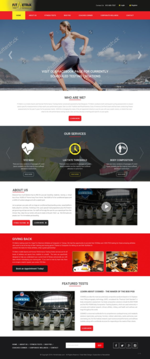 Web Design by pb for Fit Metrix Lab, Inc | Design: #11310167