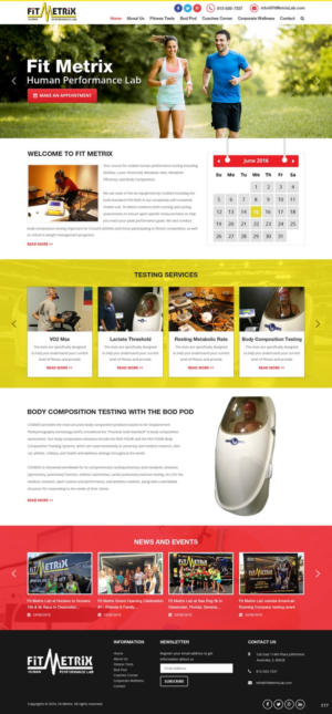 Web Design by pb for Fit Metrix Lab, Inc | Design: #11310168