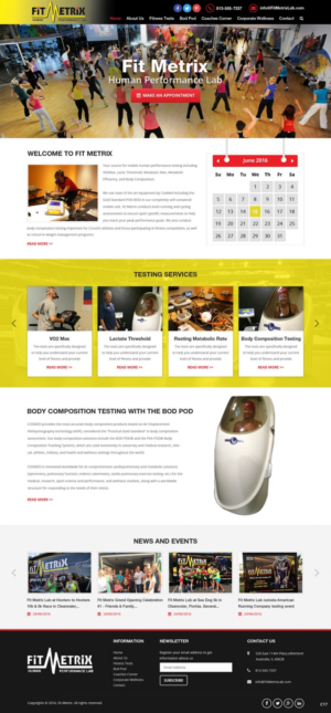 Web Design by pb for Fit Metrix Lab, Inc | Design: #11310169