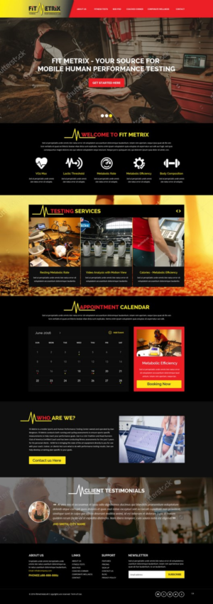 Web Design by pb for Fit Metrix Lab, Inc | Design: #11310171