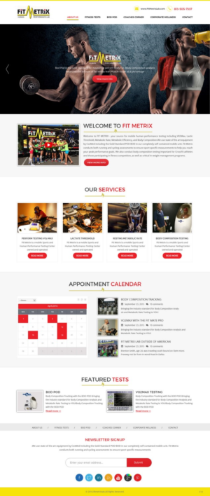 Web Design by pb for Fit Metrix Lab, Inc | Design: #11310172