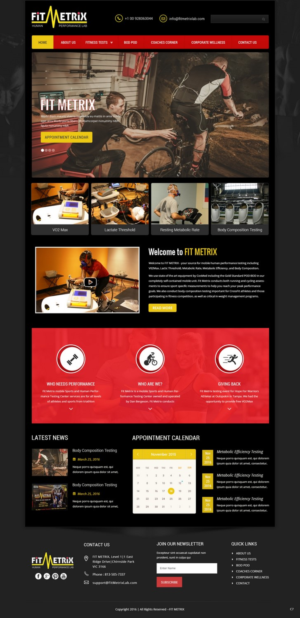 Web Design by pb for Fit Metrix Lab, Inc | Design: #11310173