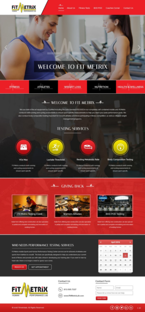 Web Design by pb for Fit Metrix Lab, Inc | Design: #11310179