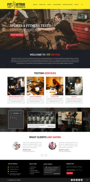 Web Design by pb for Fit Metrix Lab, Inc | Design: #11310180