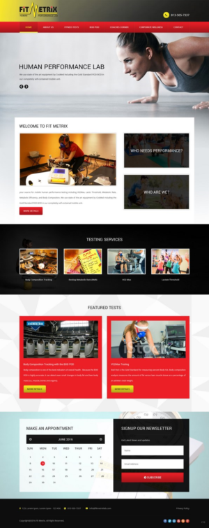 Web Design by pb for Fit Metrix Lab, Inc | Design: #11310181