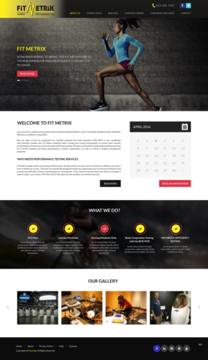 Web Design by pb for Fit Metrix Lab, Inc | Design: #11310182