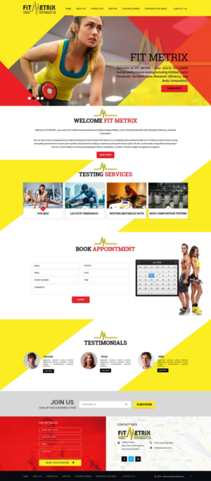 Web Design by pb for Fit Metrix Lab, Inc | Design: #11310190