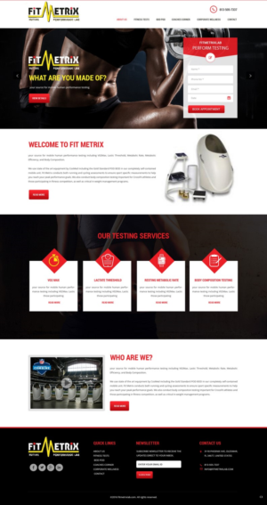 Web Design by pb for Fit Metrix Lab, Inc | Design: #11310192