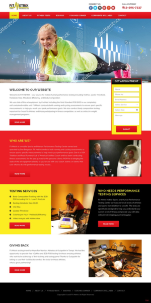 Web Design by pb for Fit Metrix Lab, Inc | Design: #11311120