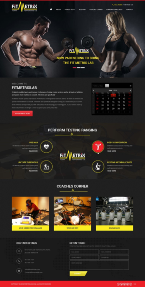 Web Design by pb for Fit Metrix Lab, Inc | Design: #11311121