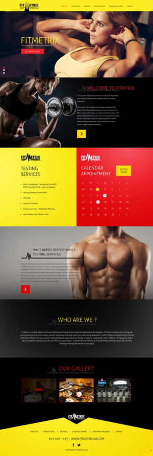 Web Design by pb for Fit Metrix Lab, Inc | Design: #11319438