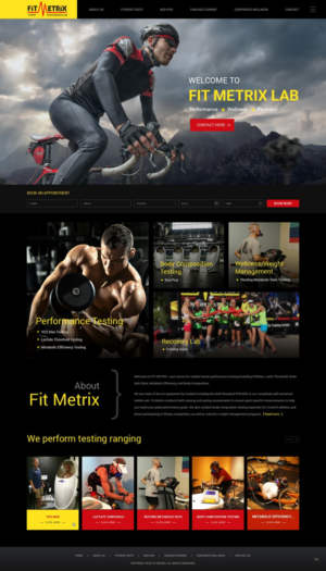 Web Design by pb for Fit Metrix Lab, Inc | Design: #11353986