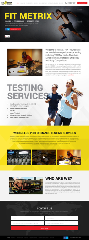 Web Design by the-lion-king for Fit Metrix Lab, Inc | Design: #11392651