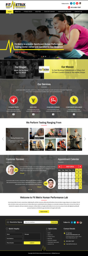 Web Design by Sbss for Fit Metrix Lab, Inc | Design: #11318569