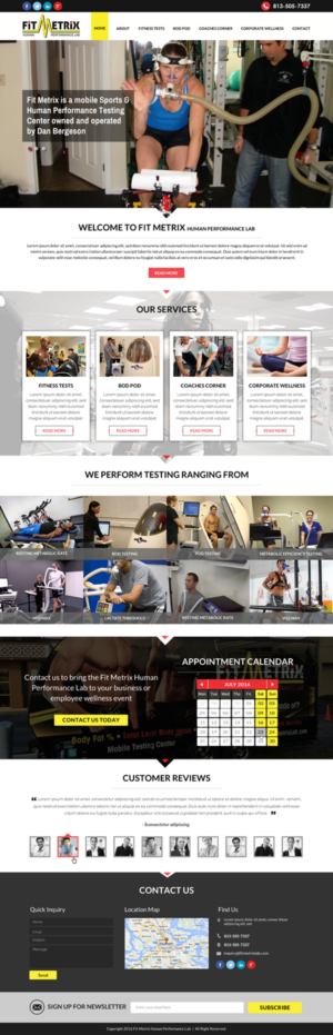 Web Design by Sbss for Fit Metrix Lab, Inc | Design: #11334940