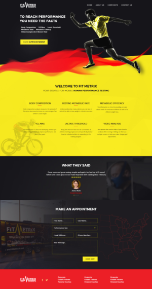 Web Design by Dionis for Fit Metrix Lab, Inc | Design: #11410307