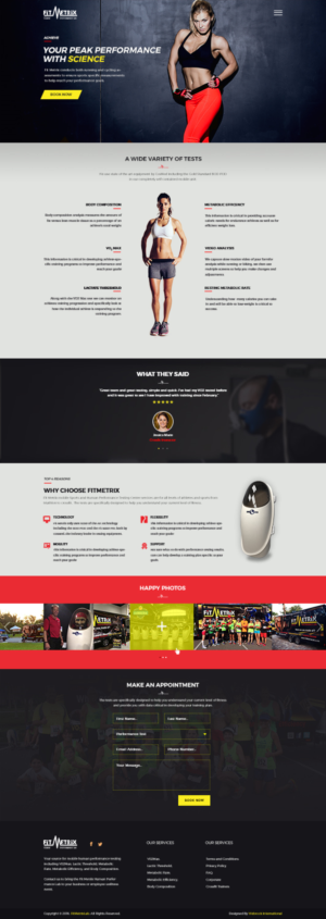 Web Design by Dionis for Fit Metrix Lab, Inc | Design: #11423480