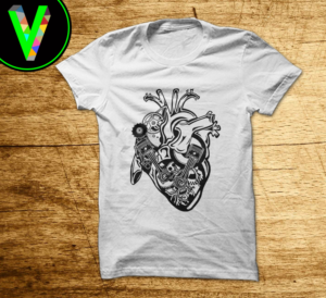 Engine Heart Vector - ONE COLOR | T-Shirt-Design von vjosh