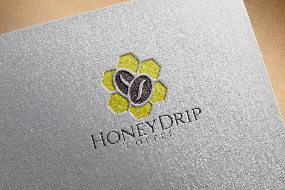 Logo Design by Ather Ali Khan for HoneyDrip Coffee | Design #11335626
