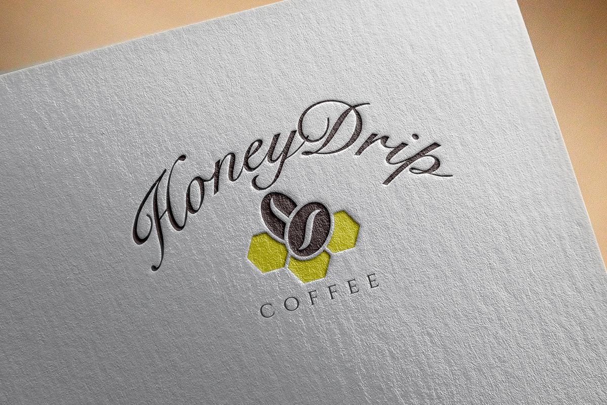 Logo Design by Ather Ali Khan for HoneyDrip Coffee | Design #11336431