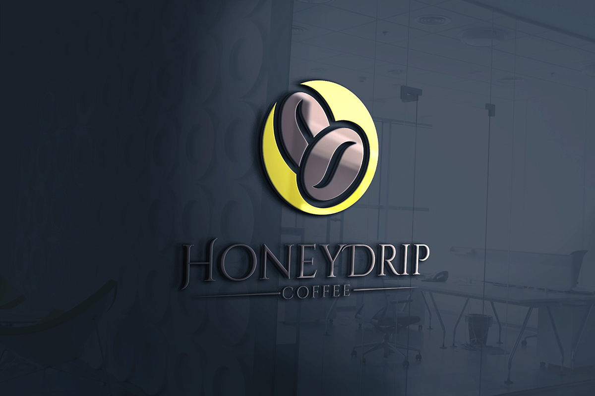 Logo Design by Ather Ali Khan for HoneyDrip Coffee | Design #11336621
