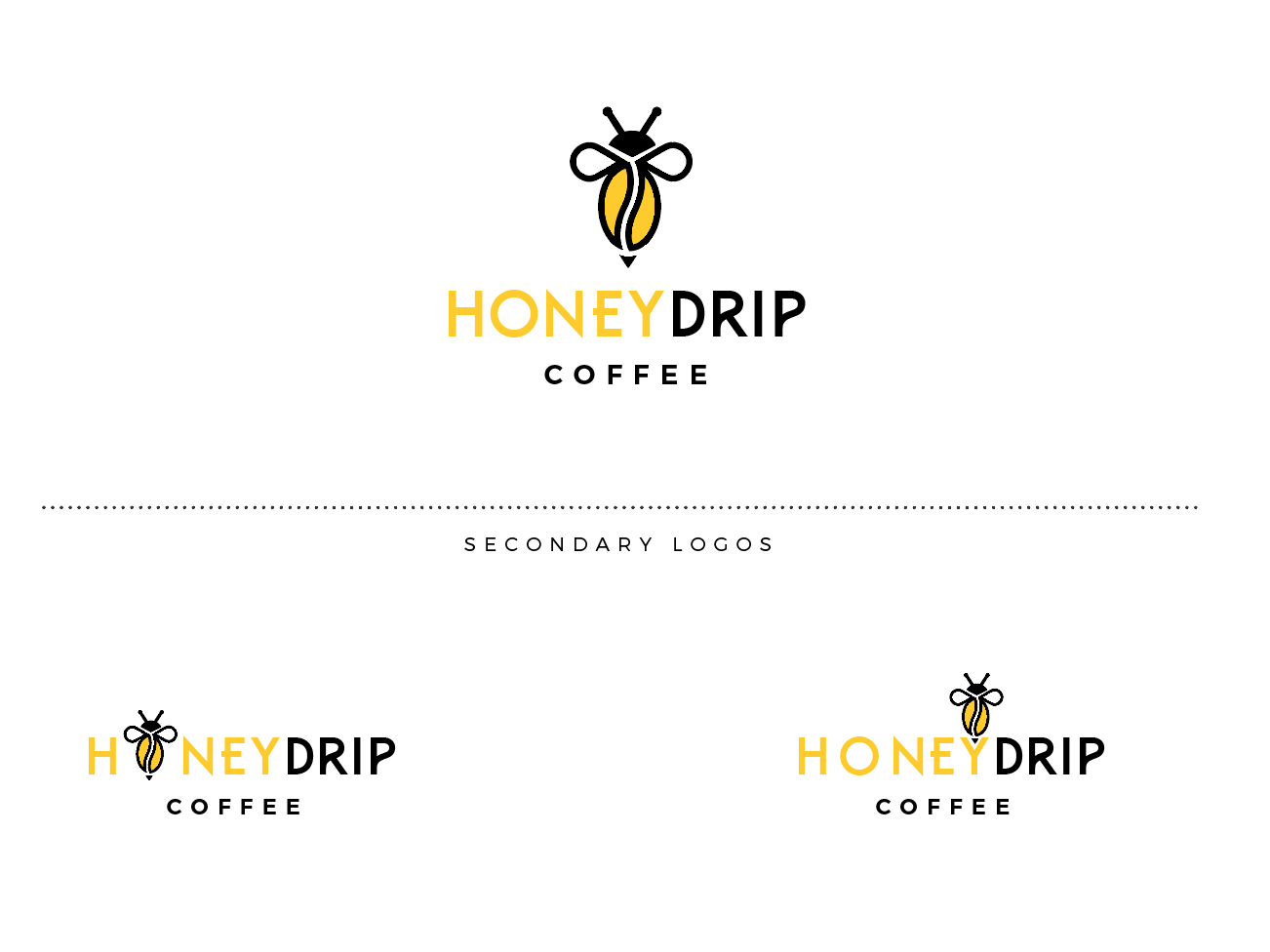 Logo Design by wonderland for HoneyDrip Coffee | Design #11310220