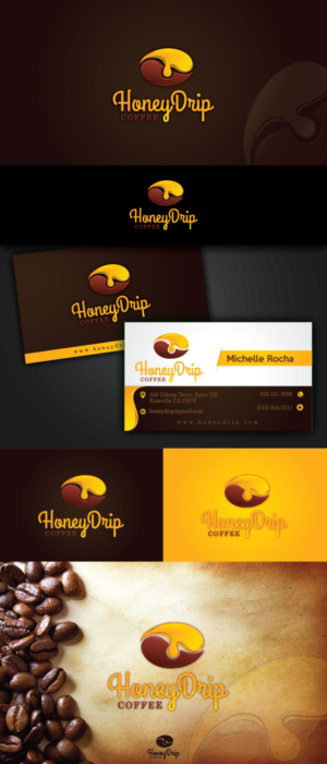 Logo Design by debdesign for HoneyDrip Coffee | Design: #11338873
