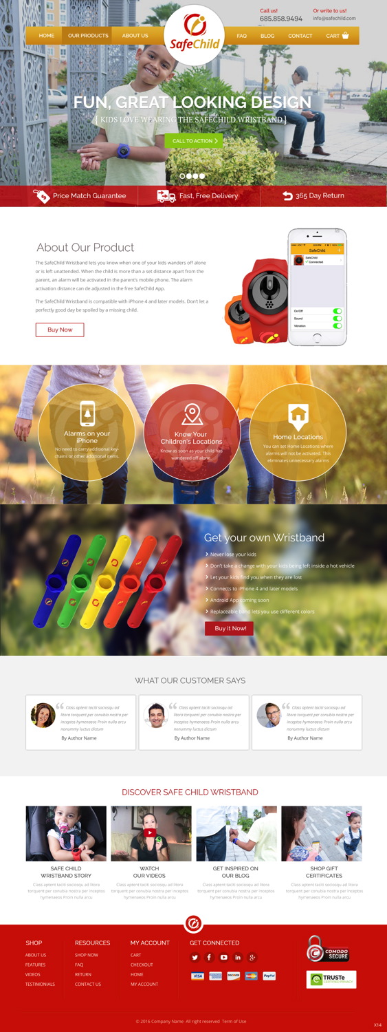 Web Design by pb for SafeChild | Design #11429720