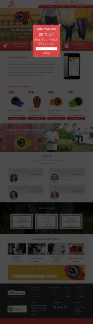 Web Design by pb for SafeChild | Design: #11443272