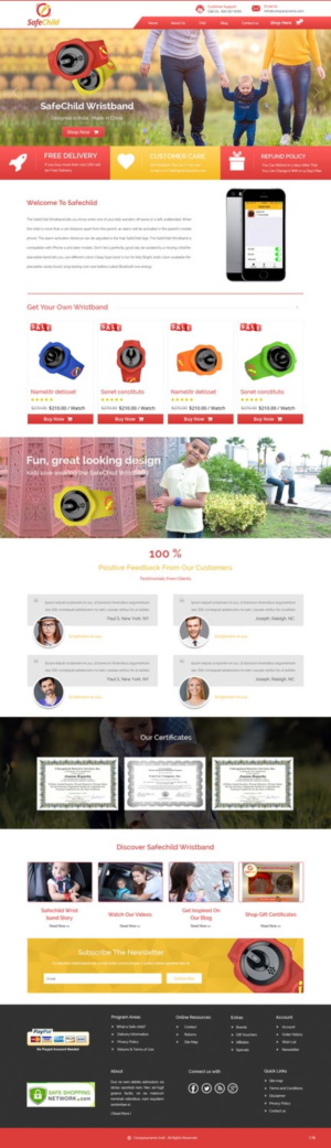 Web Design by pb for SafeChild | Design: #11443273
